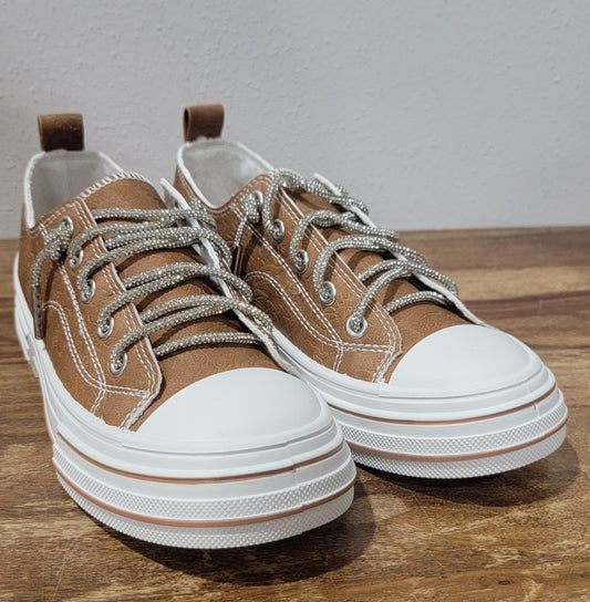Very G Aman Tooled Sneaker - Tan