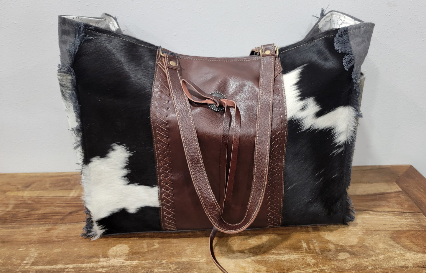 Myra Bag Rosalinda Cross Stitched Weekender Bag #1