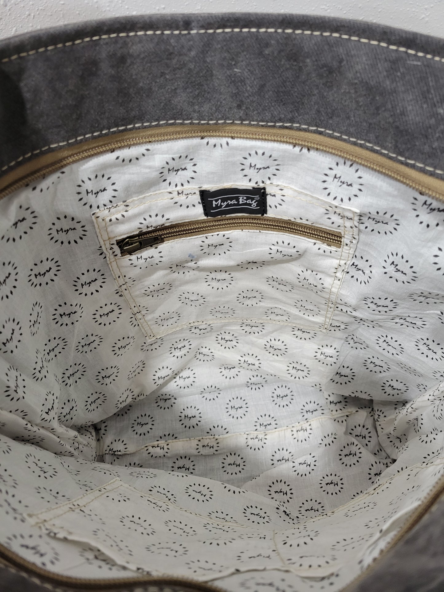 Myra Bag Rock Strewn Canvas & Hair-on Purse
