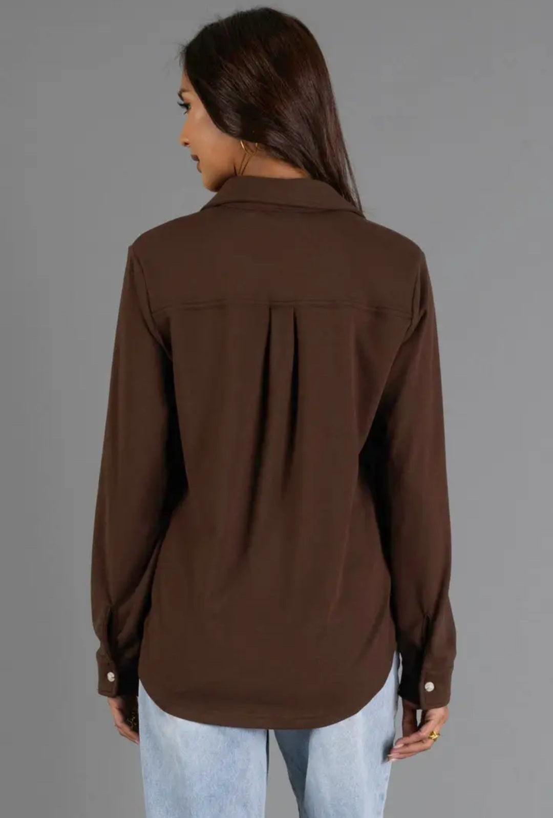 Panache Soft Button Up - Chocolate