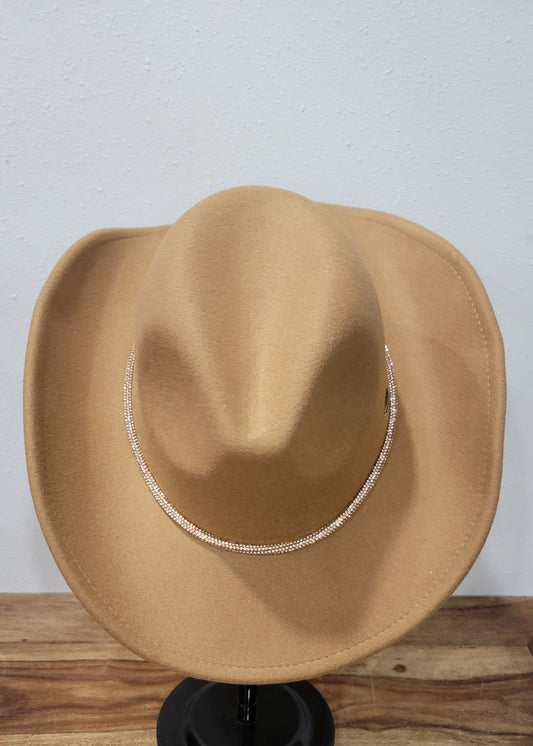 CC Beanie Western Cowboy Hat - Camel