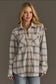 Panache Soft Button Up - Blue/Tan Plaid