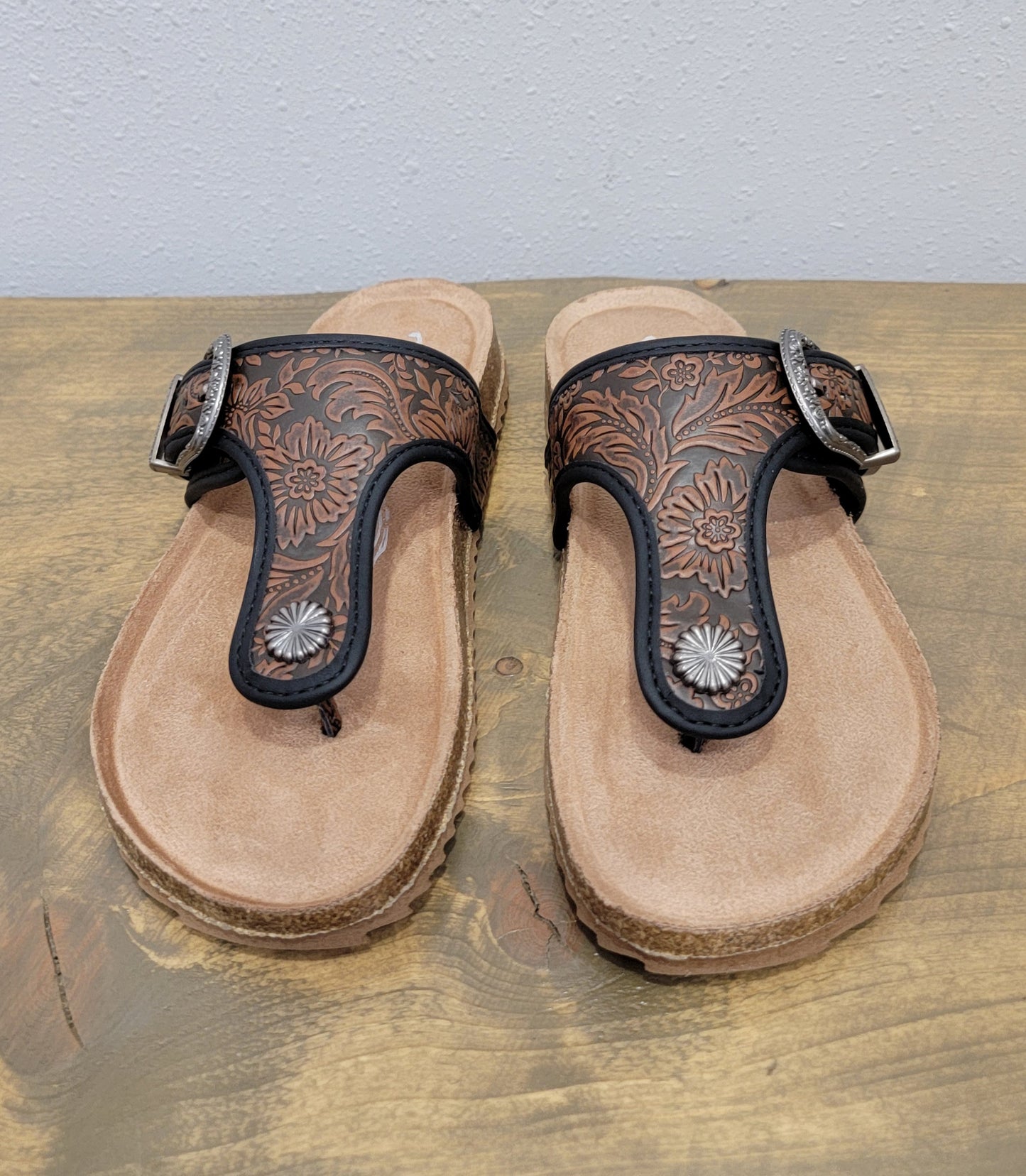 Very G Texas Sandal in Black Chocolate
