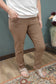 N Touch Peanut Crunch Brown Dress Pant - Petite