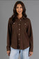 Panache Soft Button Up - Chocolate