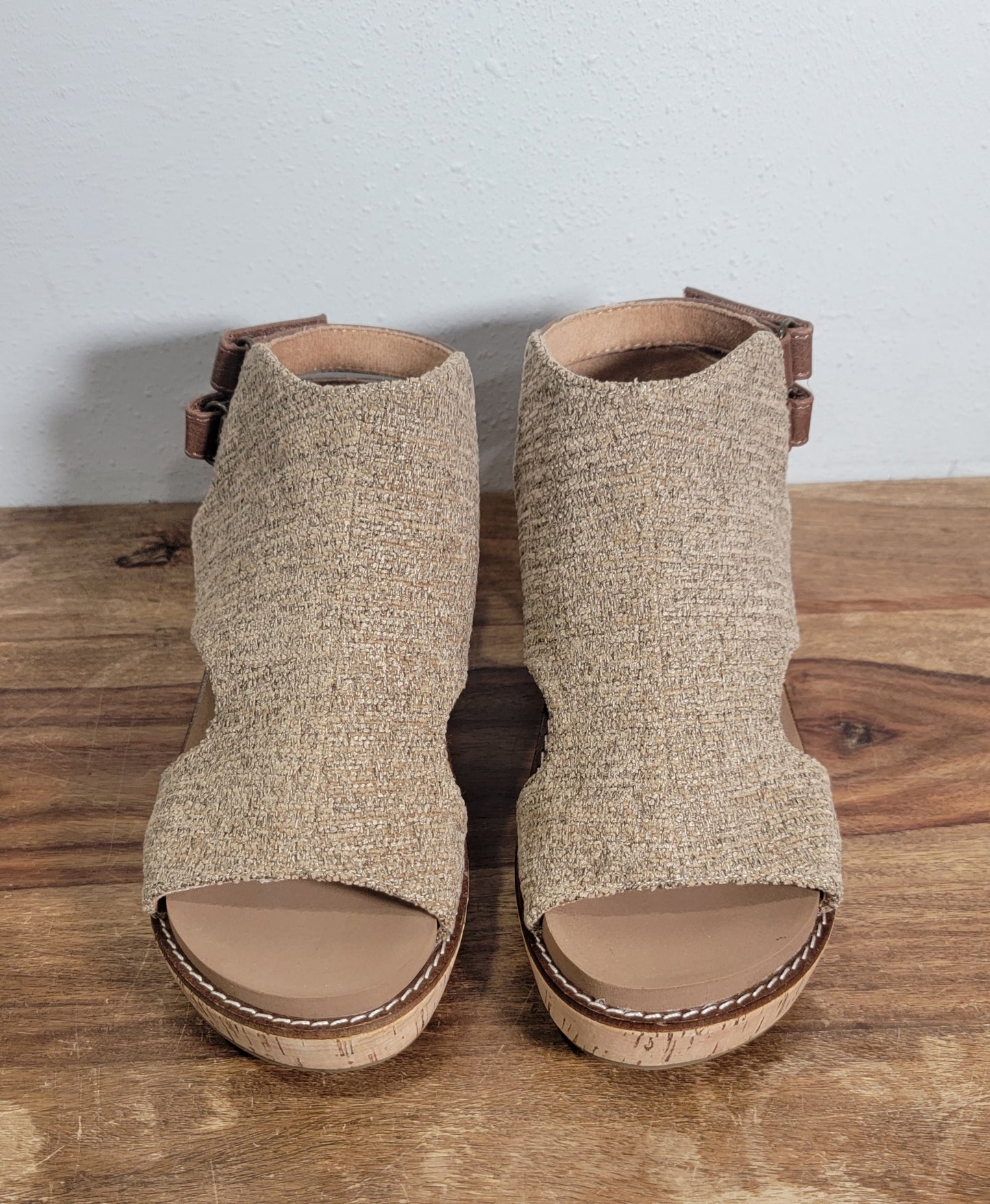 Corkys Falling Hard Wedge Sandal - Tan