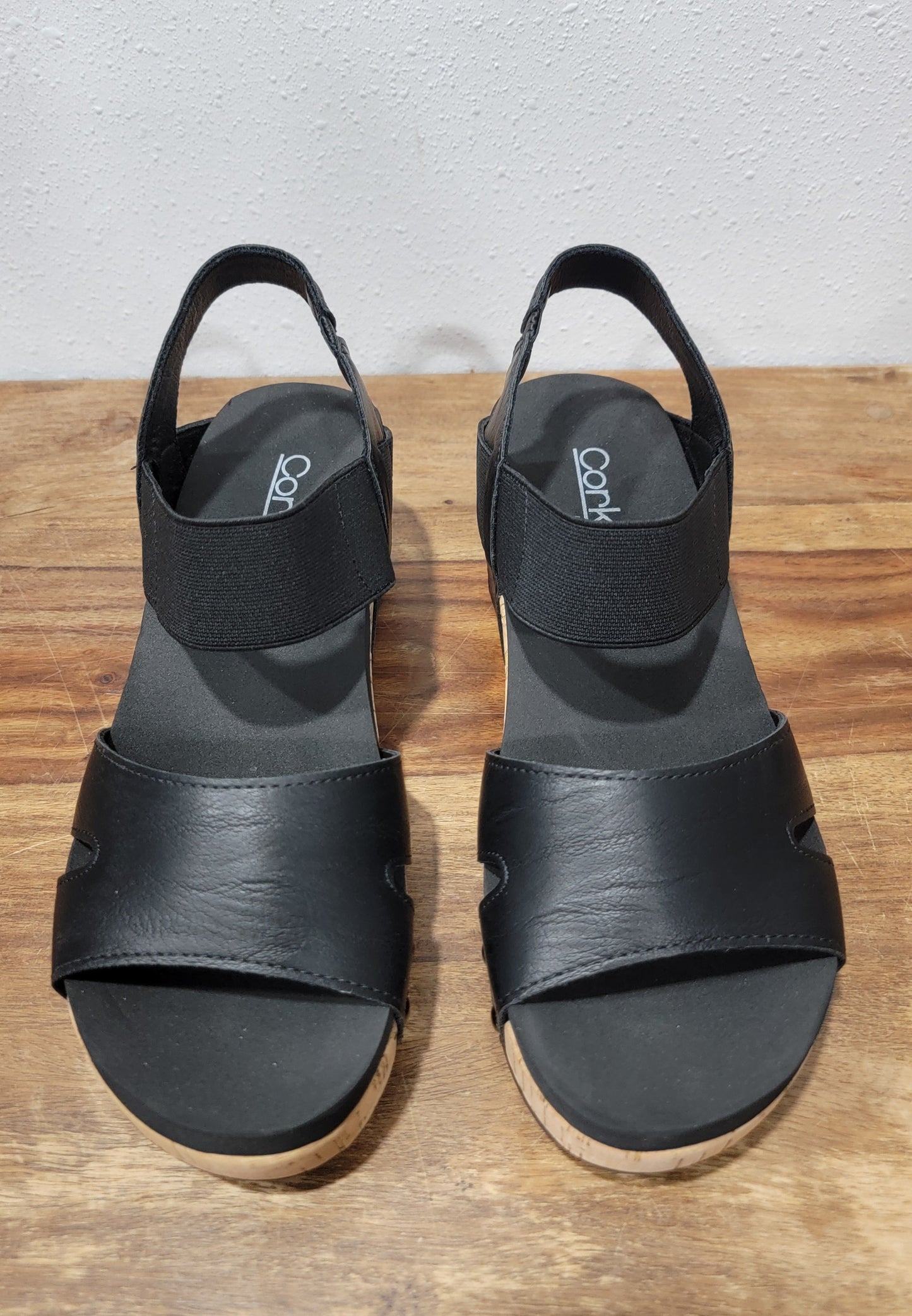 Corkys Better With Time Low Wedge Sandal - Black