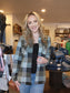 Panache Black & Green Buffalo Plaid Button Up