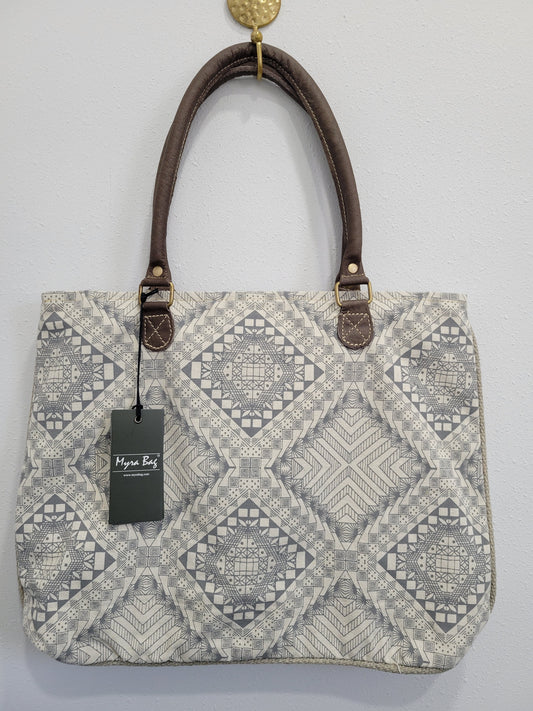 Myra Bag Artisan Canvas Tote Bag