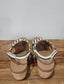 Corkys Carley Black Natural Stripe Wedge Sandal