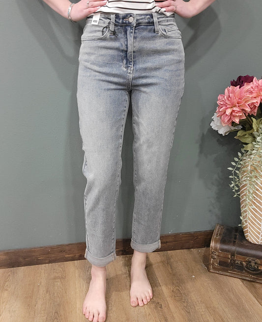 Just Blue High Waist Boyfriend Fit Jean