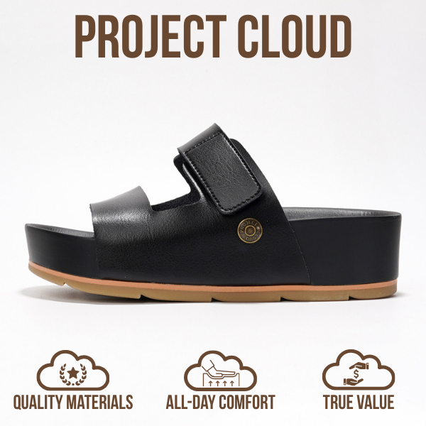 Project Cloud Ardelis Platform Sandal- Black