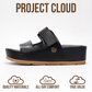 Project Cloud Ardelis Platform Sandal- Black