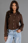 Panache Soft Button Up - Chocolate