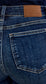Judy Blue High Rise Petite Flare Trouser Hem