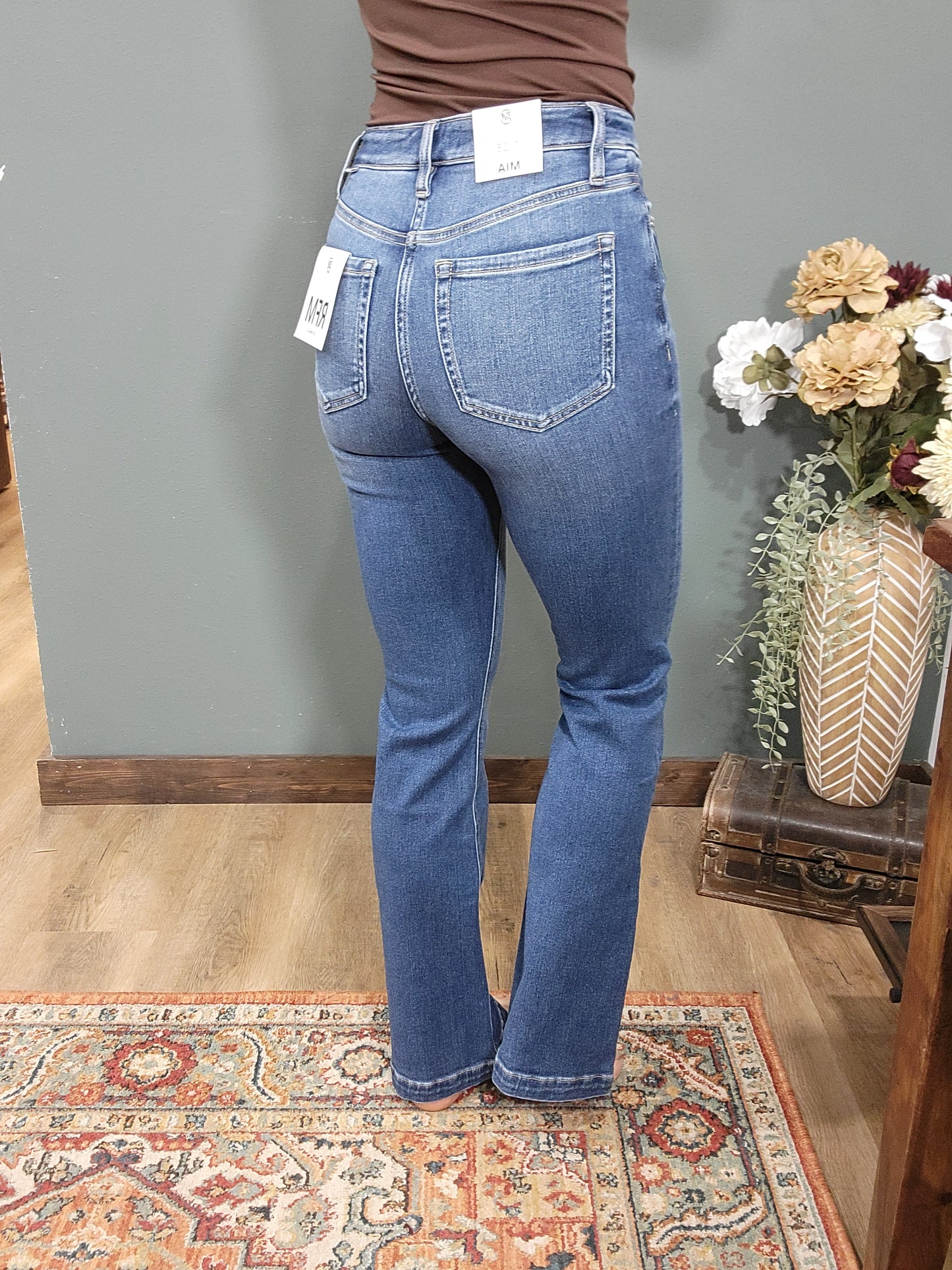 RFM High Rise Button Fly Mia Bootcut Jean
