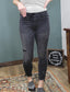 Lovervet by Vervet Black Washed Mid Rise Skinny Jeans