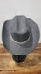 CC Beanie Western Cowboy Hat - Charcoal w/Rhinestones