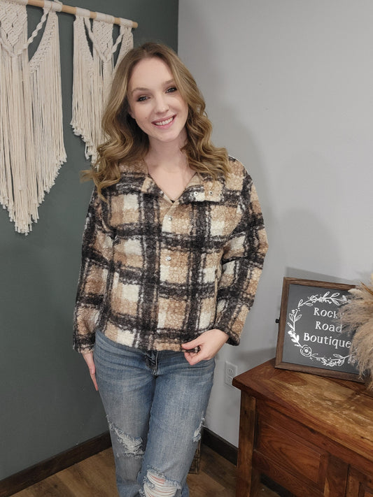 Hyfve Wool Snap Up Jacket