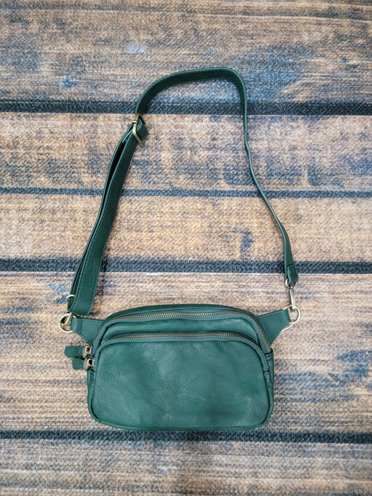Joy Susan Forest Green Fanny Pack Sling Bag