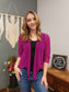 Creation Lightweight Cardigan/ Purple