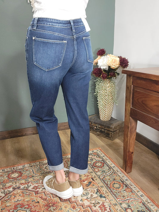 Petra 153 High Rise Baggy Straight w/Cuff Jean