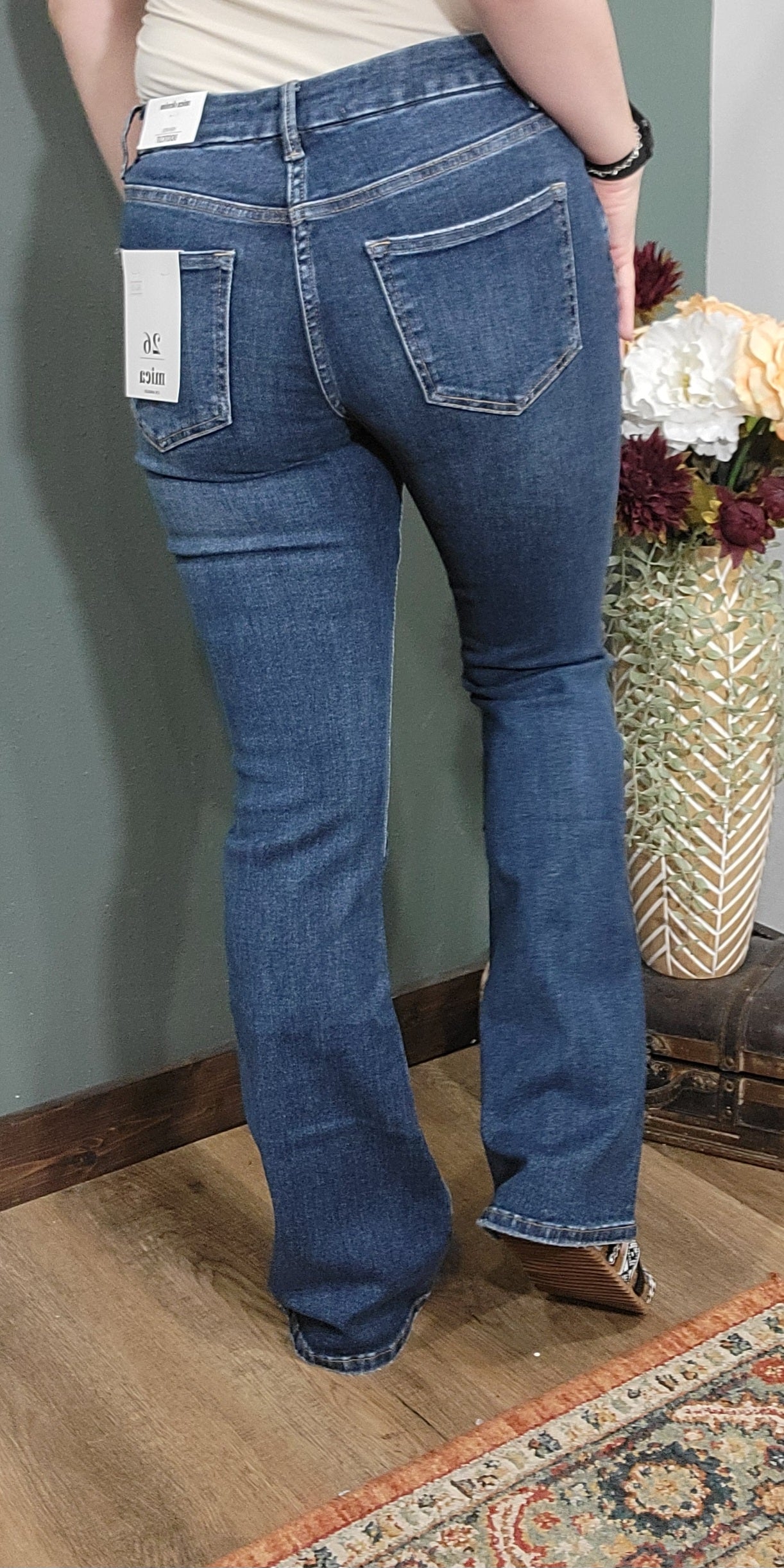 Mica Denim Sara High Rise Bootcut Jean