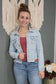 Risen Distressed Light Denim Jacket
