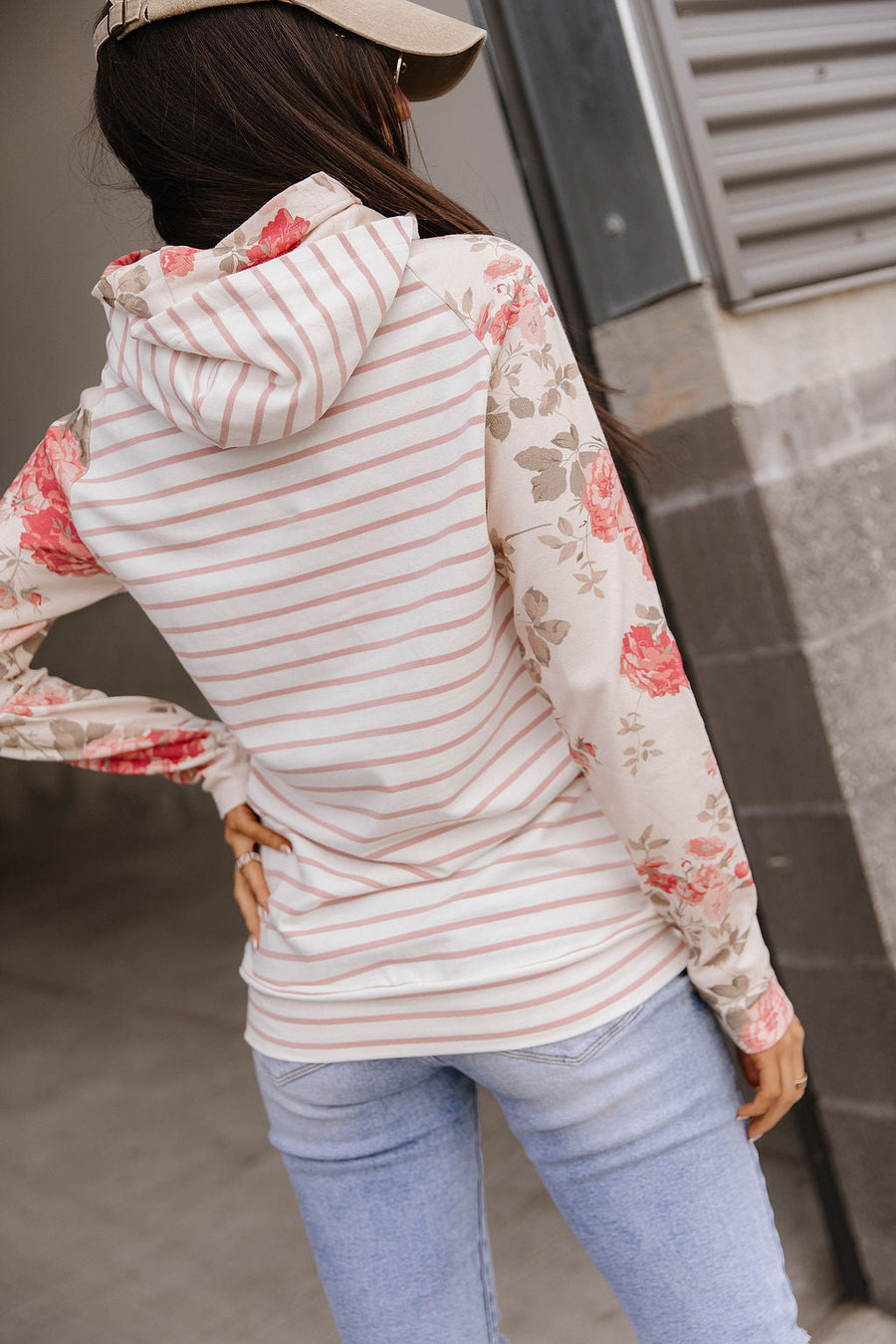 Ampersand Ave Blossom Breeze Double Hood Sweatshirt