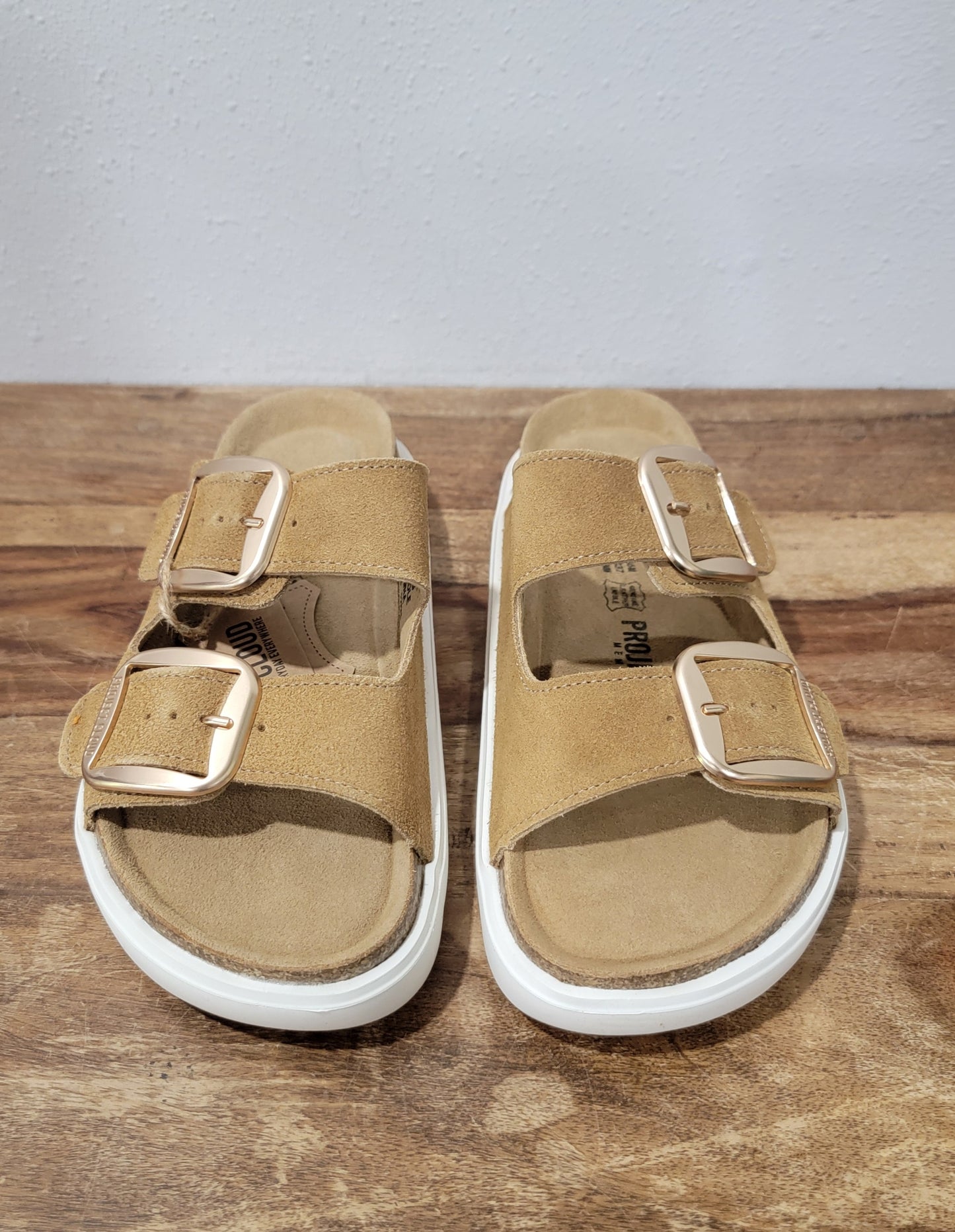 Project Cloud Gracie Leather Sandal - Chestnut Suede