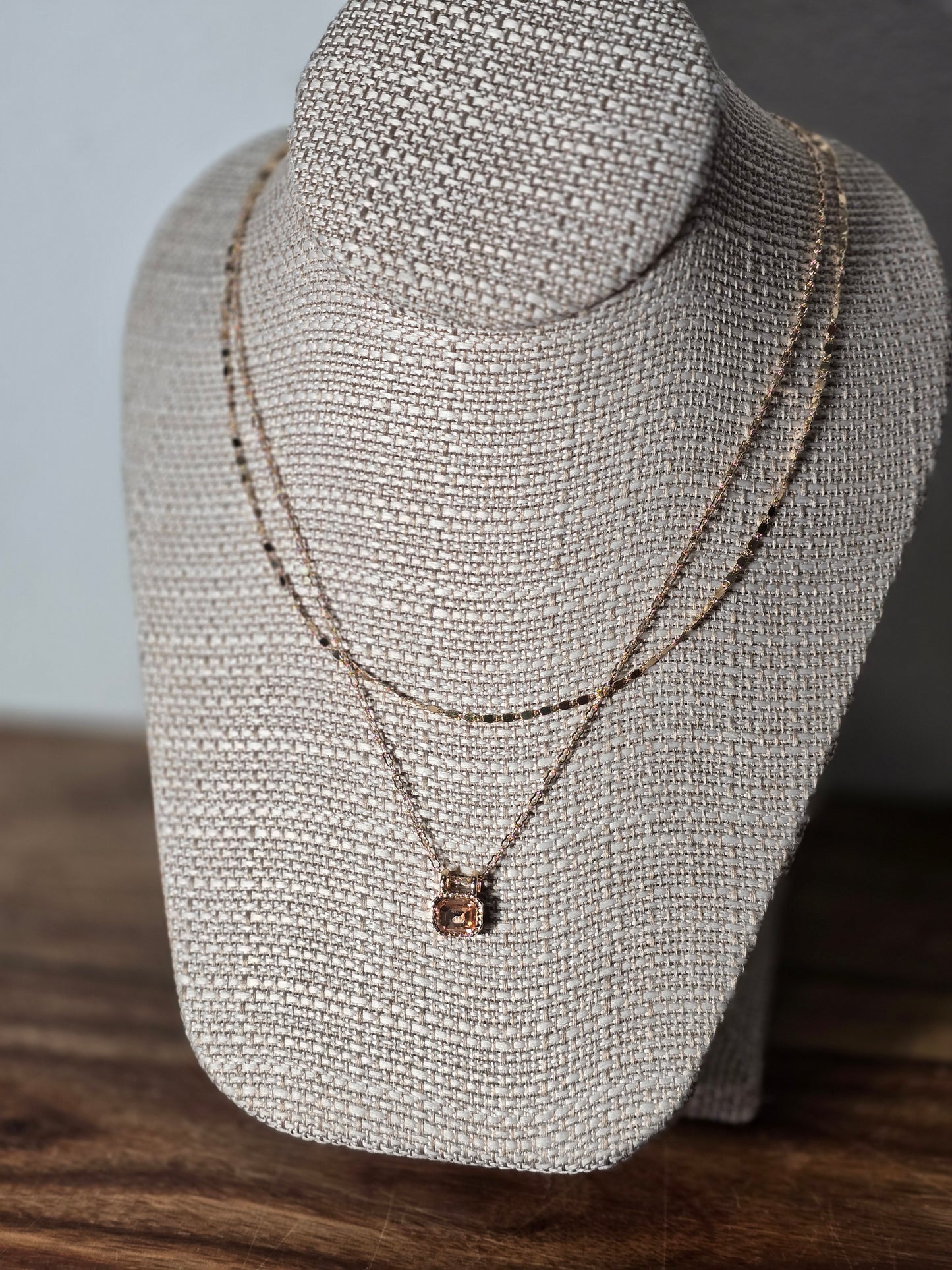 Rose Gold Dual Layer Necklace