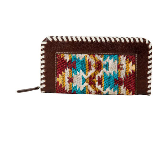 Myra Bag Sunshine Loom Braided Edge Wallet