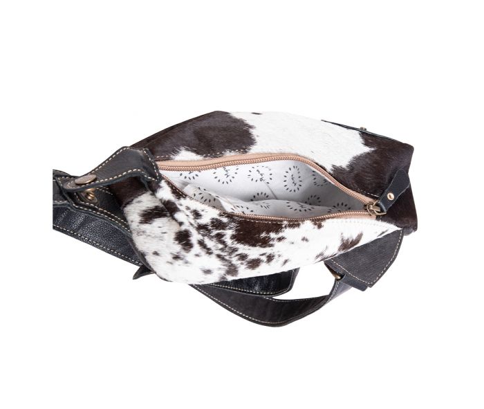 Myra Bag Robnette Ranch White Speckled Hair-on Belt Bag