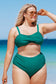 Emerald Green Criss Cross Bikini Top