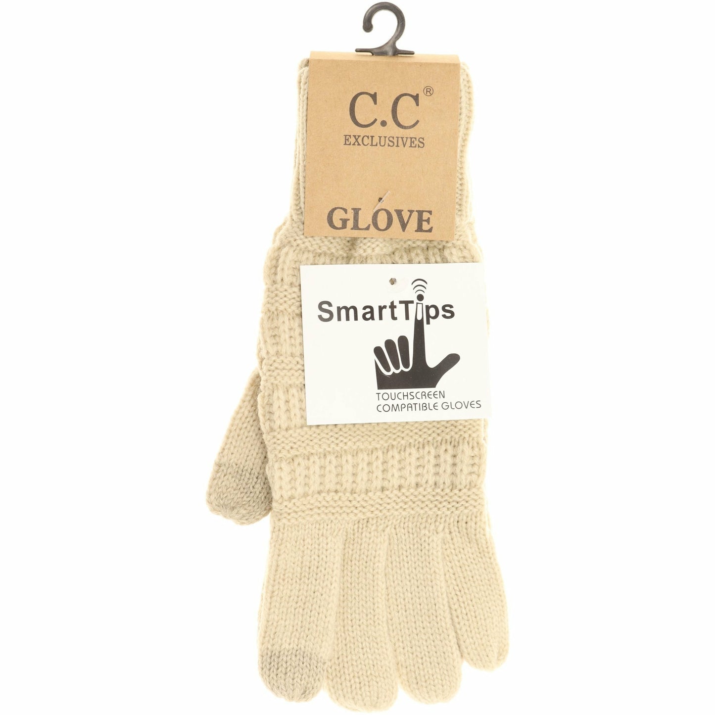 CC Adult Solid Cable Knit Gloves *Multiple colors*