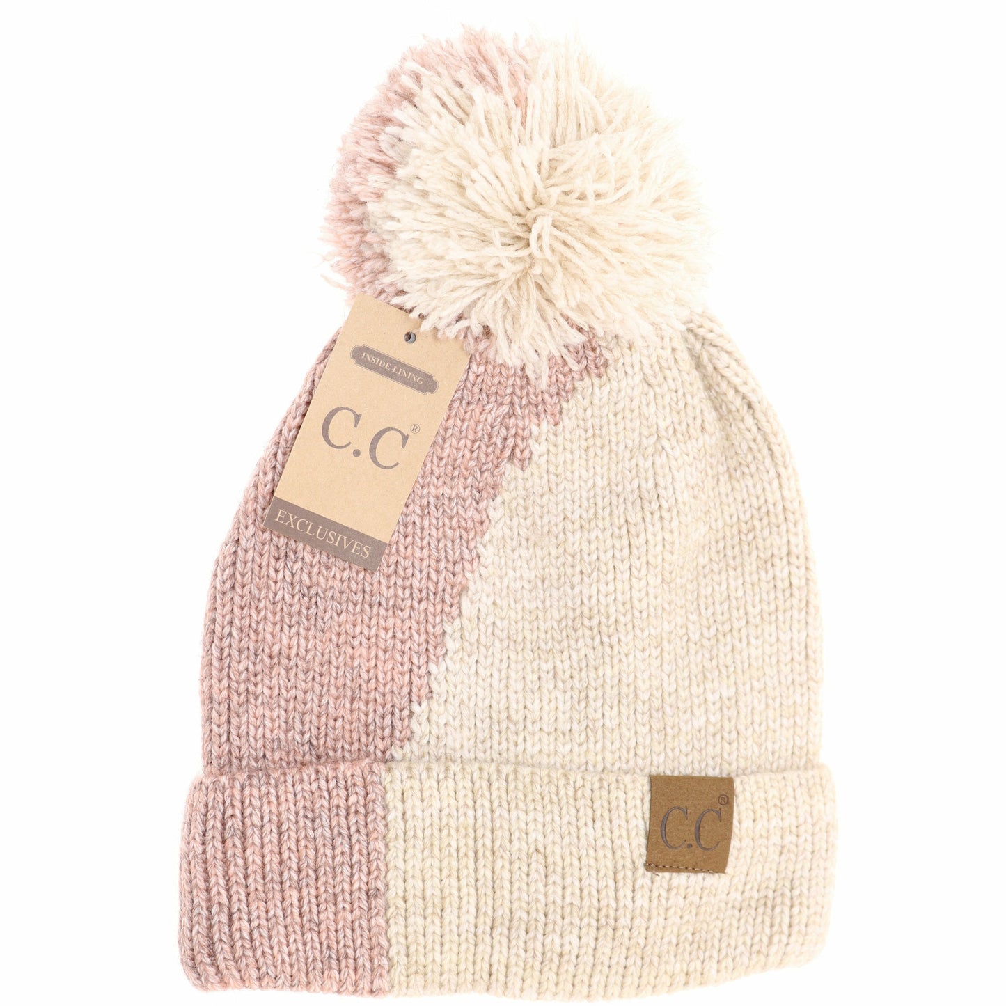 CC Adult Two Tone Knit Beanie *Multiple Colors*