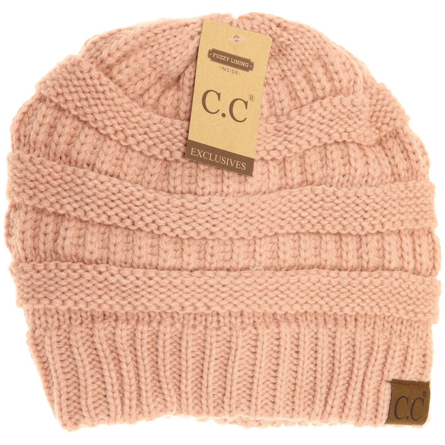 C.C Adult Classic Fuzzy Lined Beanie