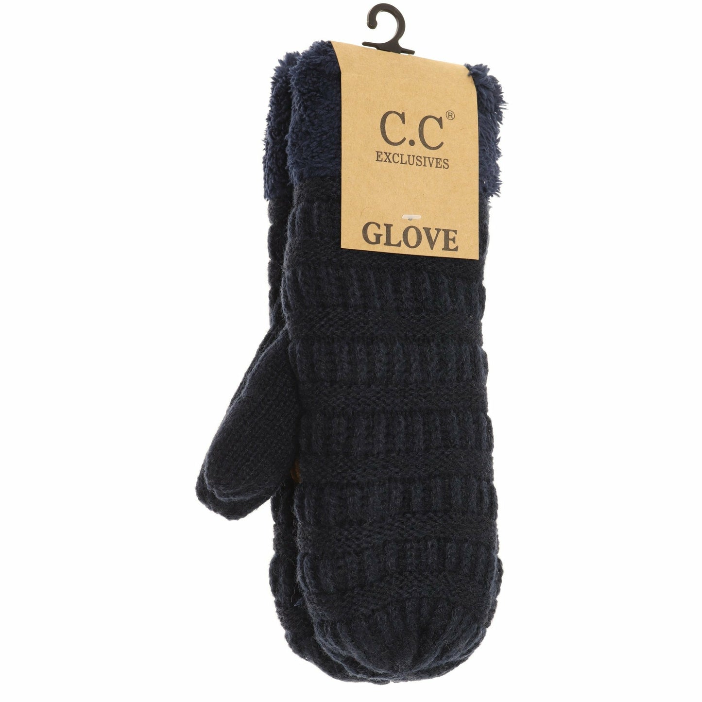 CC Adult Solid Fuzzy Lined Mittens *Multiple colors*