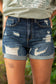 Tim High-Rise Distressed Tomboy Denim Shorts