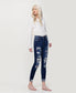 Vervet Haylie Distressed High Rise Skinny Jeans