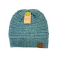 C.C Adult Fuzzy Lined Mixed Soft Yarn Beanie *Multiple Colors*