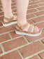 Taupe & Leopard Espadrille Sandals